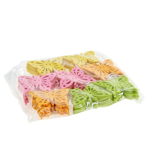 Floristik24 Felt butterflies to hang 32pcs