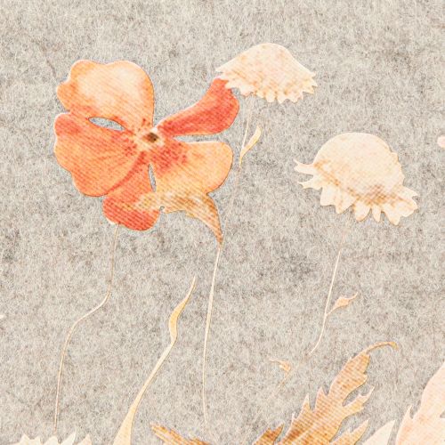 Product Felt placemats with flower motif – stylish placemats for natural table decoration 45x35cm 2 pieces