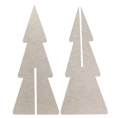 Product Felt Christmas tree fir tree decoration fir beige H80cm