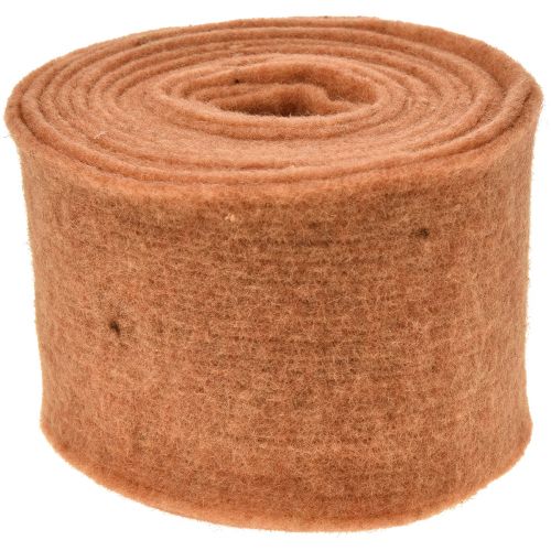 Floristik24 Felt ribbon orange felt wool felt decorative ribbon felt 15cm×5m