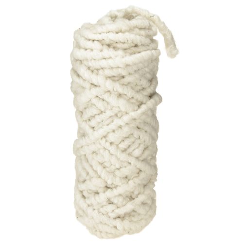 Product Felt Cord Flausch Mirabell 25m White