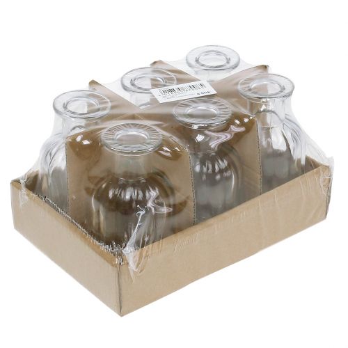 Product Bottle Vase small Ø5.5cm H10.5cm clear 6 pcs