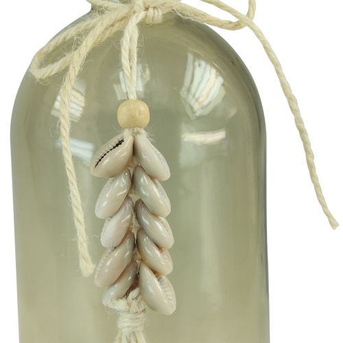 Product Bottles decorative glass vase cowrie shells maritime H26cm 2pcs