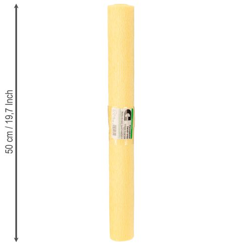 Product Florist crepe paper pastel yellow 50x250cm