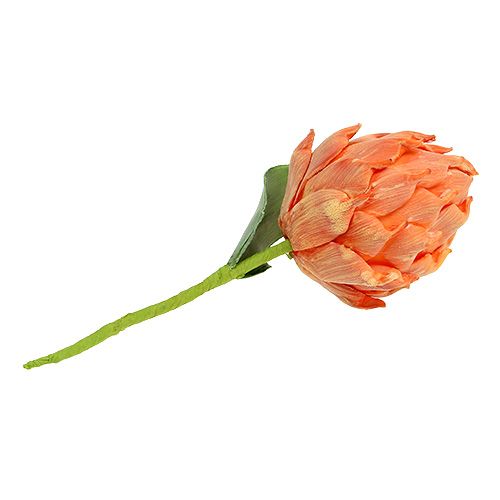 Floristik24 Foam artichoke orange 14cm L28cm 1p