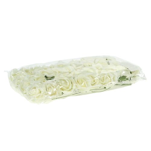 Product Foam Rose Ø4.5cm Cream 36 pcs