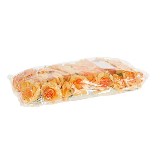 Floristik24 Foam Rose Ø4.5cm apricot 36 pcs