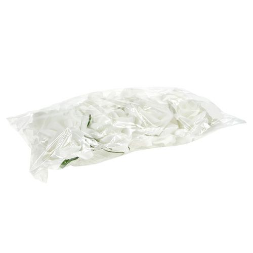 Product Foam Roses White Ø10cm 8 pcs