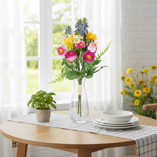 Product Artificial flower bouquet, spring decoration for living room and office, 37cm