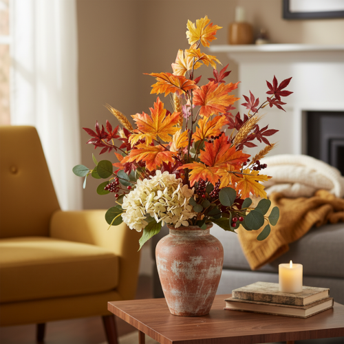 Product Artificial maple branch as autumn decoration 100cm