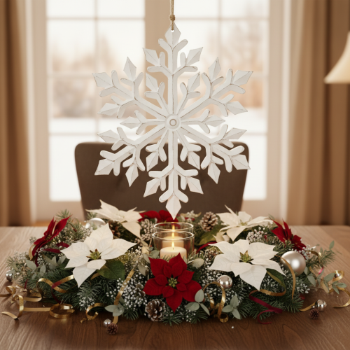 Product Large decorative snowflake, hanging decoration, 30cm