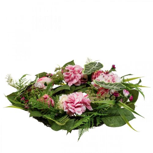 Floristik24 Spring Wreath Peony Ranunculus Wreath Artificial Ø50cm