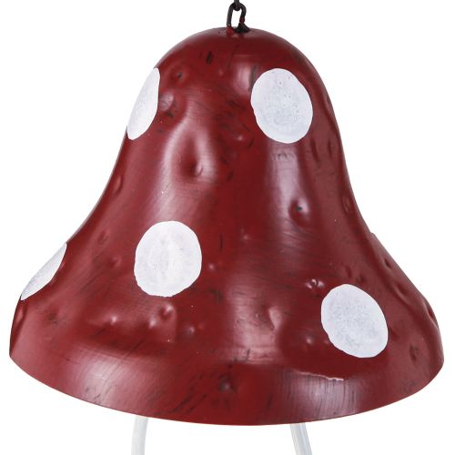 Product Feeding station metal fly agaric for hanging red white 25,5cm