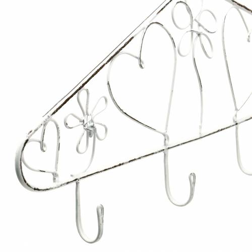 Floristik24 Decorative hook rack clothes hanger with vintage hooks 40x23cm