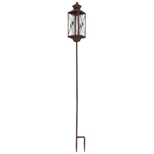 Product Garden lantern metal decoration rust look 12cmx12cmx135cm