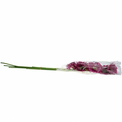 Floristik24 Gerbera artificial purple 62cm 6pcs