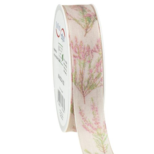 Product Gift ribbon ribbon autumn heather fabric ribbon 25mm 20m