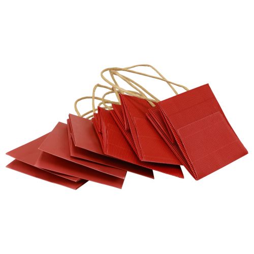 Product Gift bags paper bags with handle red 12×12×12cm 6pcs