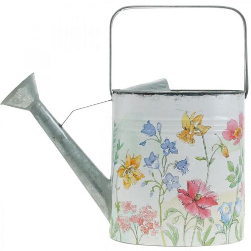 Floristik24 Decorative watering can metal, metal jug flowers vintage L35cm H31cm