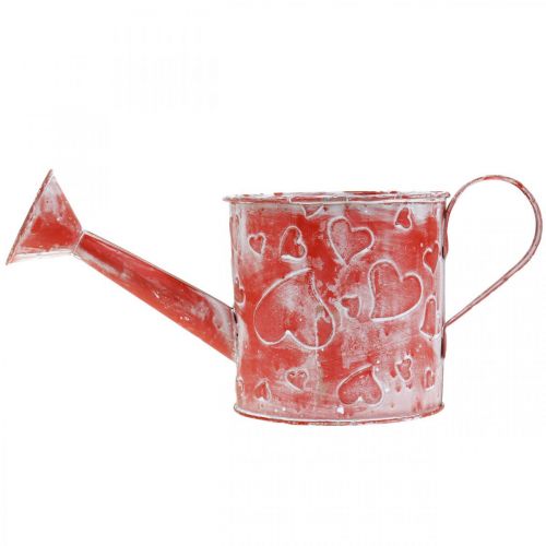 Floristik24 Watering can heart pattern, Mother's Day, metal can, Valentine's Day Ø10.5cm