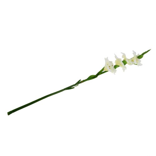 Floristik24 Gladiolus white 86cm artificial