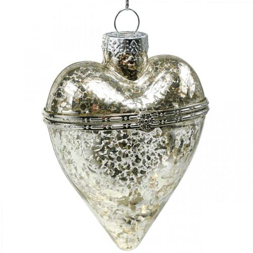 Floristik24 Christmas tree ornaments heart deco glass heart to fill antique 7cm