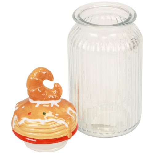 Product Bonboniere Glass Cookie Jar with Lid Croissant Ø11cm H28.5cm