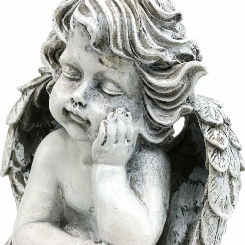 Product Grave Angel Grey Grave Figure Grave Decoration 24cm