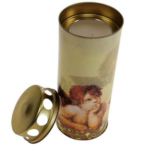 Product Grave candle angel grave candle with mourning light motif Ø6cm H15.5cm