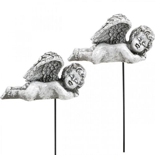 Product Grave decoration decorative plug angel grave angel on stick 6cm 4 pcs