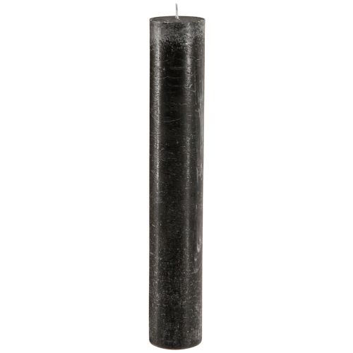 Large candles black taper candles 50mm x 300mm 4 pcs