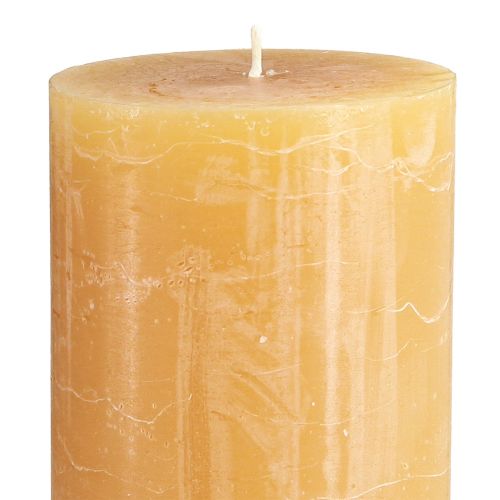 Product Large candles in honey pillar candles 85mmx200mm 2 pcs