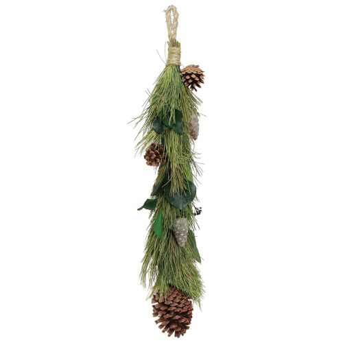 Hanging decoration Christmas pine eucalyptus cones L60cm