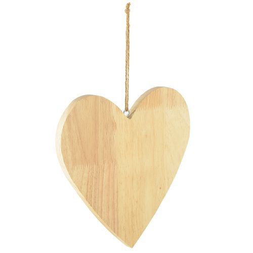 Product Wooden hearts for painting, decorative heart hanger, natural, 20 x 20 cm, 3 pieces