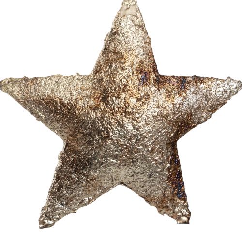 Product Hanging Decoration Star Christmas Metal Silver 11cm 3 Pcs