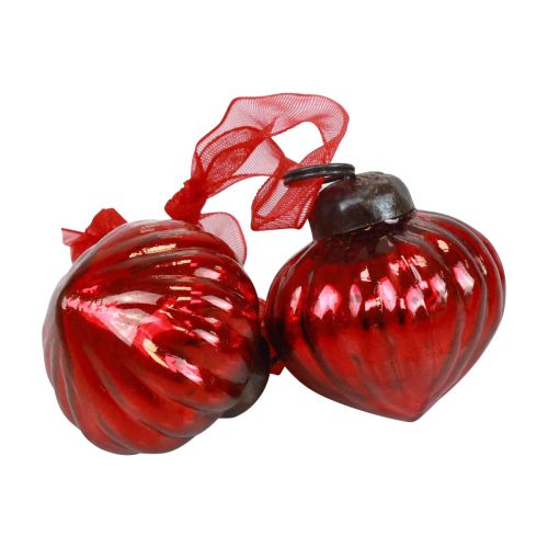 Product Christmas decoration glass hanging glass red 3.5×4cm 12 pcs