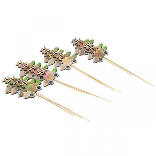 Product Decorative plug rabbit in car wooden Easter decoration carrot 9×7.5cm 16 pcs