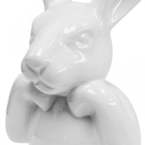 Floristik24 Deco rabbit white, bust rabbit head, ceramic H21cm