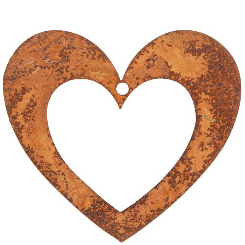 Decorative heart rust garden decoration metal heart 10cm 12pcs