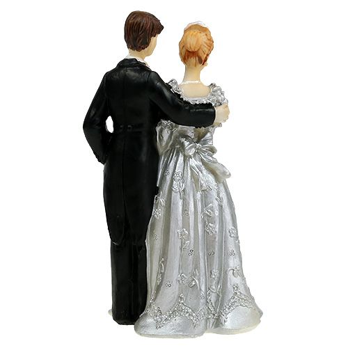 Floristik24 Wedding couple for silver wedding 14cm