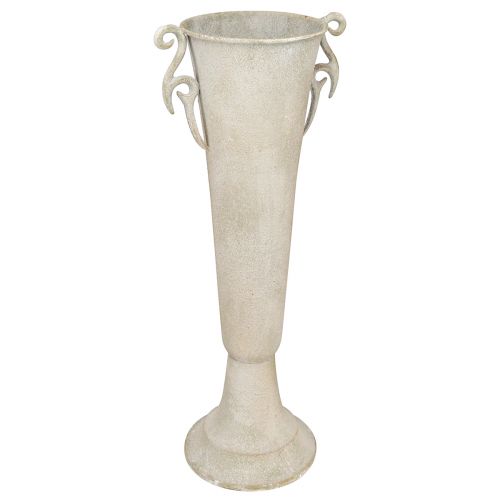 High decorative trophy antique trophy vase metal grey Ø15cm H50cm