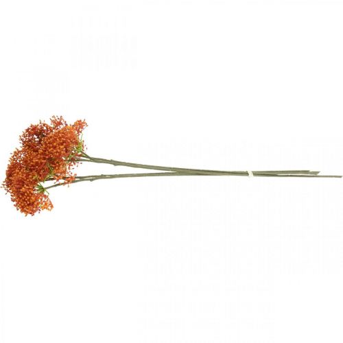 Floristik24 Elderberry Orange Artificial Blossom Branch 52cm 4pcs
