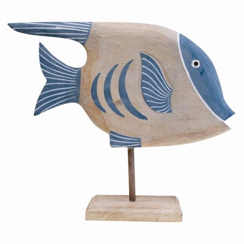 Floristik24 Wooden fish deco large, deco fish standing H30cm