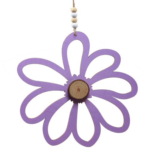 Product Wooden flowers wooden pendant flowers wooden decoration Ø16cm 4pcs