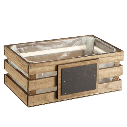 Product Wooden box with blackboard box planter 40/35/30/25cm set of 4