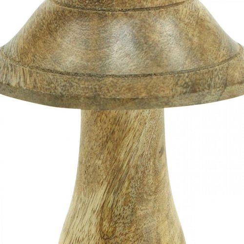 Product Wooden mushroom with grooves wooden decoration mushroom mango wood natural 11.5ר10cm