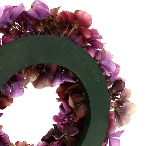 Floristik24 Hydrangea wreath Ø35cm violet, lilla