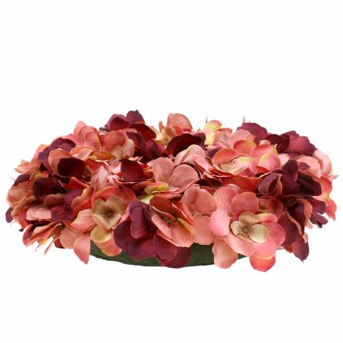 Floristik24 Hydrangea wreath Burgundy Ø30cm