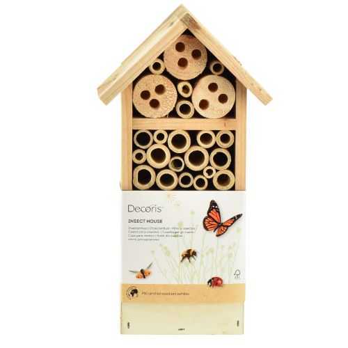 Product Insect hotel fir wood insect house natural 13.5x8x26cm