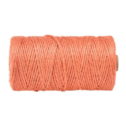 Product Jute ribbon jute cord ribbon jute orange Ø3mm 200m